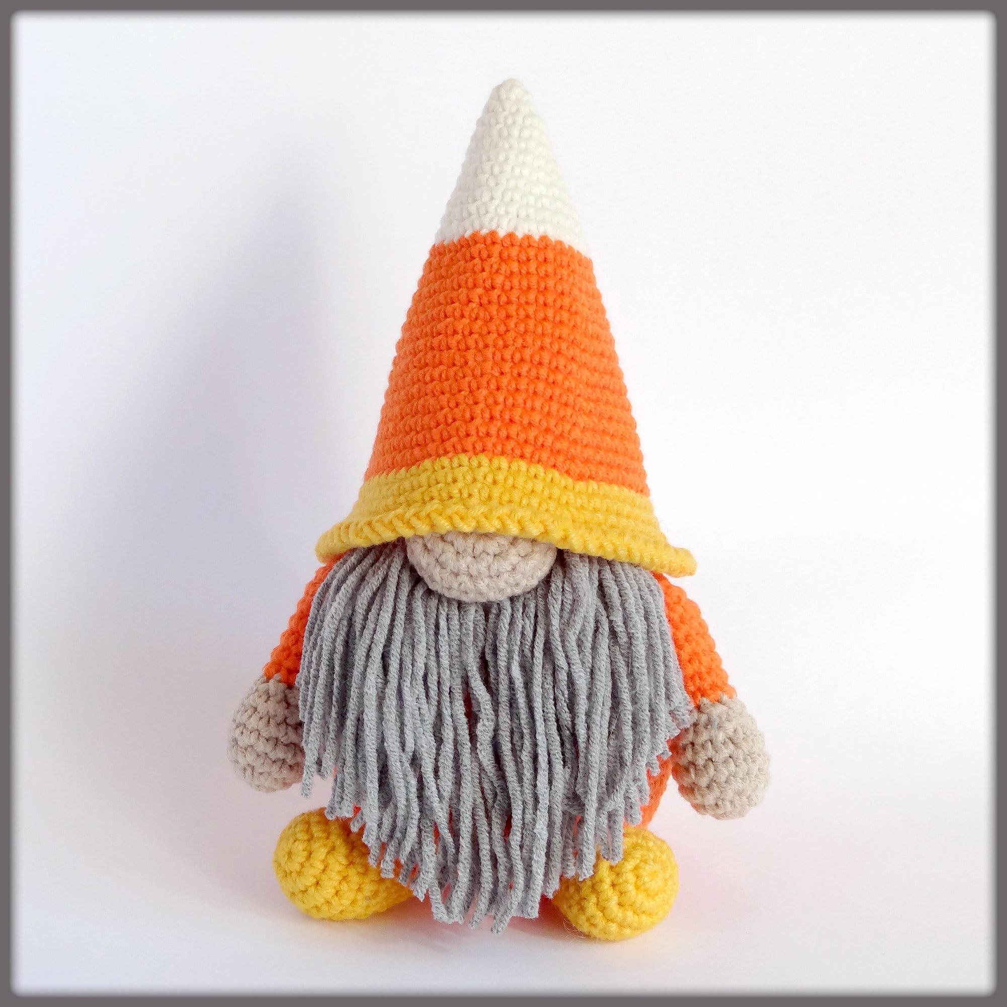 Candy Corn Gnome Crochet Pattern Halloween Decoration - Etsy