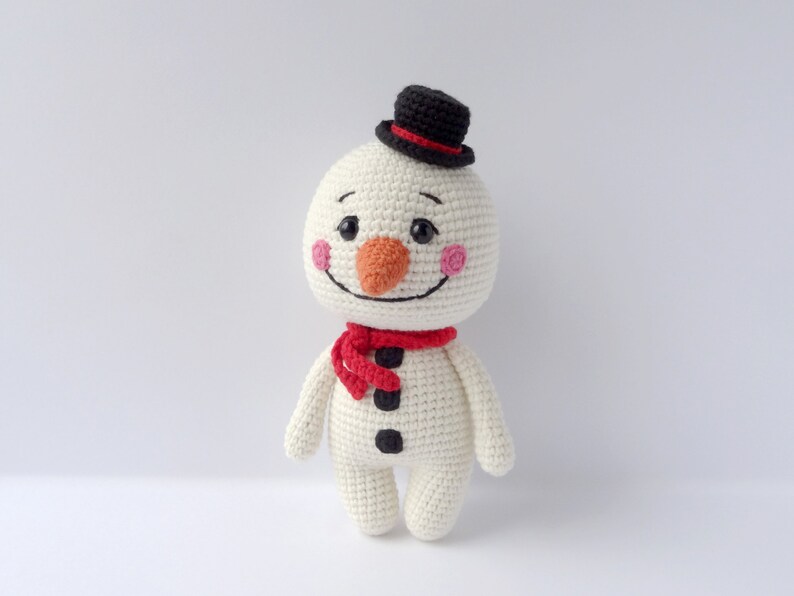 Snowman Crochet Pattern Christmas decoration
