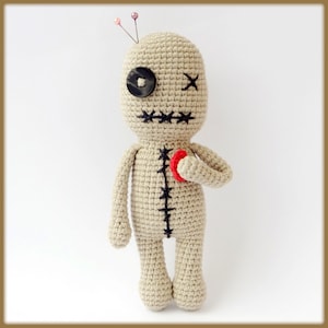 Voodoo Doll Crochet Pattern, amigurumi crochet voodoo doll pattern