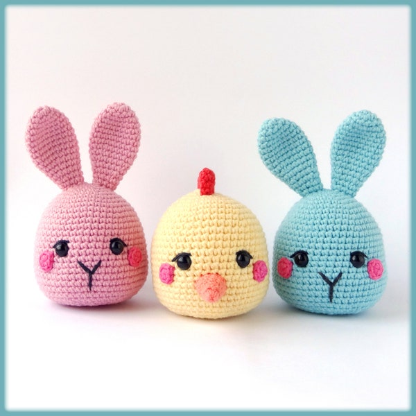 Easter Decoration Crochet Patterns - Chick and Bunny