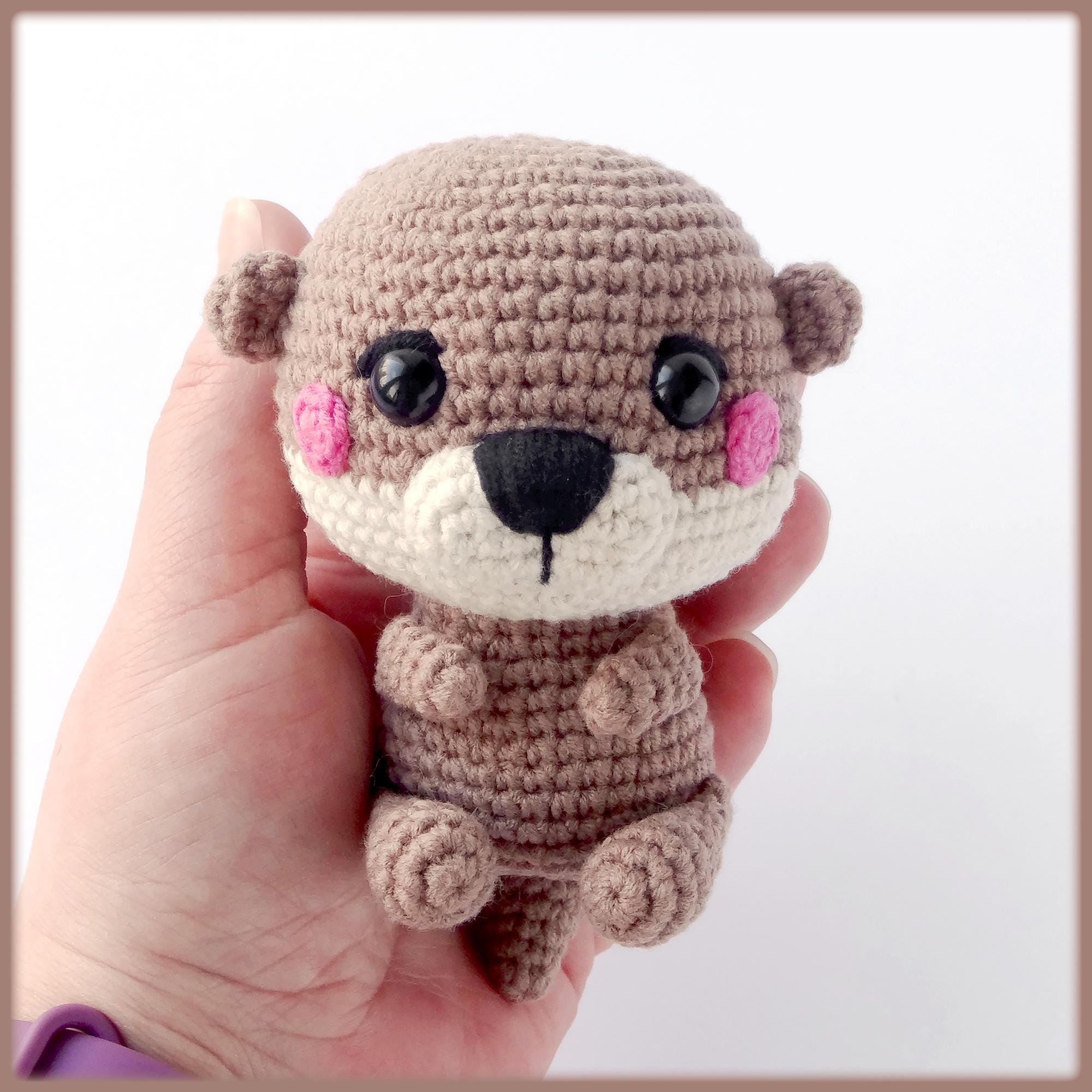 N*o様 寒がりカワウソさん　あみぐるみ　ハンドメイド あみぐるみカワウソかぎ針編みパターン - あみぐるみ動物 PDF