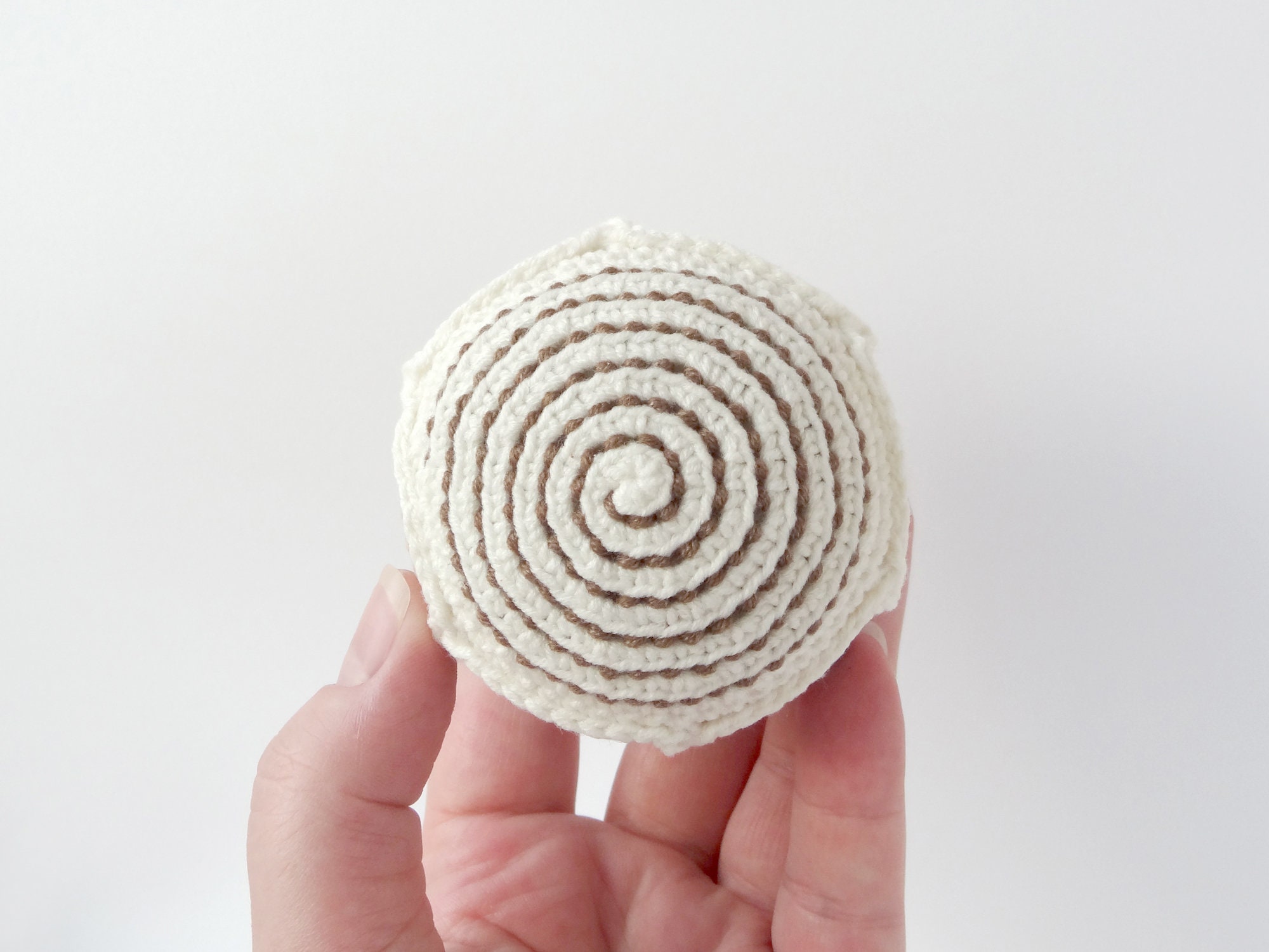 Cute Cinnamon Roll Crochet Pattern amigurumi food Etsy
