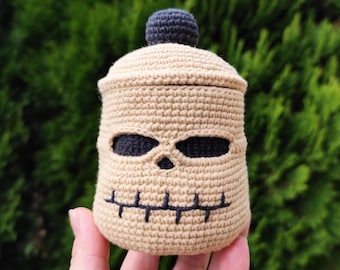 Skull treat basket Crochet Pattern - Halloween PDF tutorial