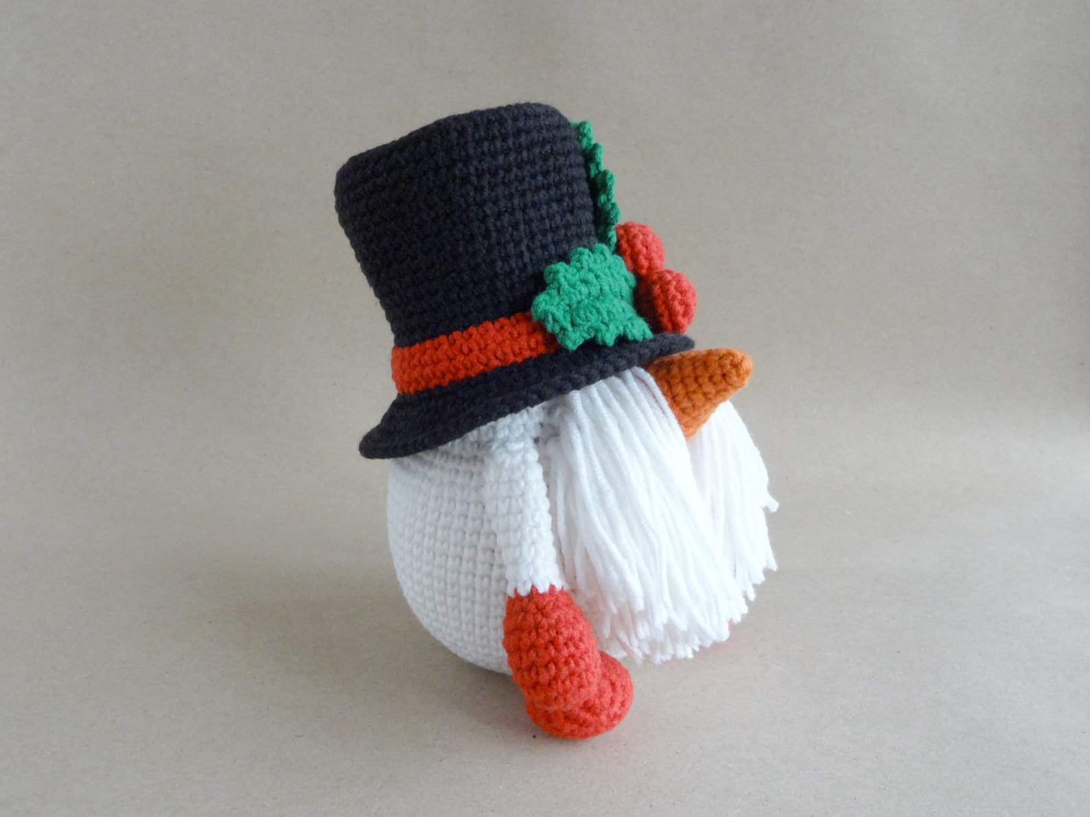Snowman Gnome Crochet Pattern Christmas Snowman Gnome Etsy