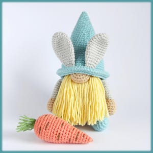 Easter Rabbit Gnome Crochet Pattern pdf tutorial