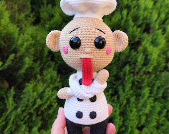 Häkelanleitung für eine Kochpuppe – PDF-Anleitung für eine Amigurumi-Puppe