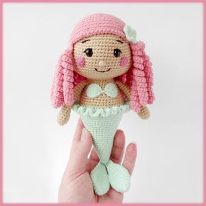 Mermaid Crochet Pattern amigurumi doll