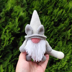 Cat Gnome Crochet Pattern - amigurumi gnome PDF tutorial