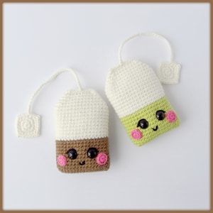 Padrão de saquinho de chá em crochê, lindo padrão de saquinho de chá em amigurumi