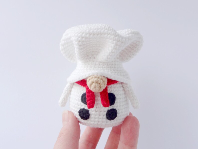 Chef gnome easy step-by-step crochet pattern