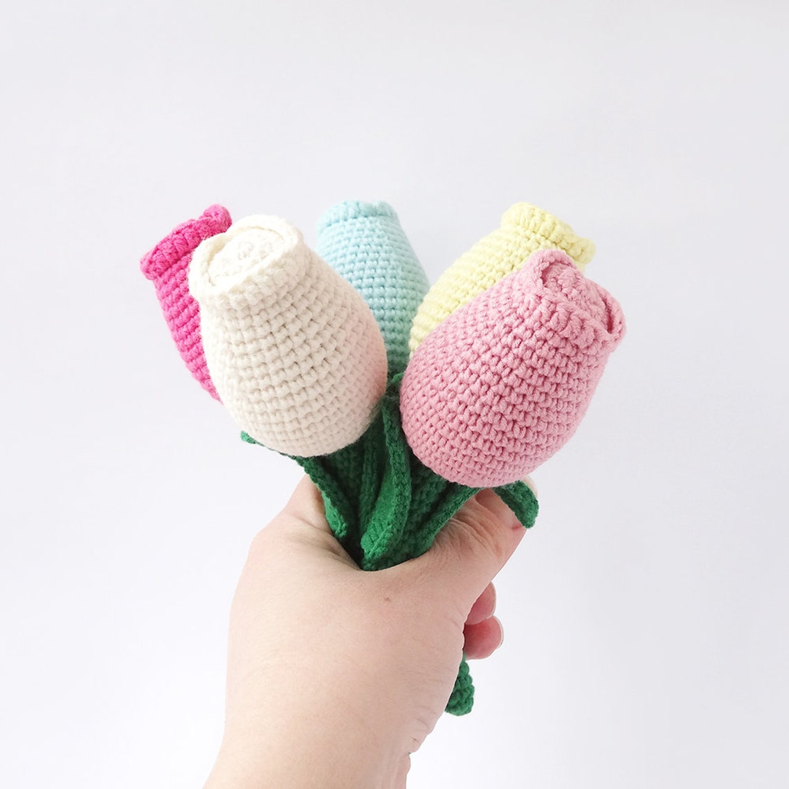 Tulip Crochet Pattern Tulip Flower Crochet Pattern Etsy