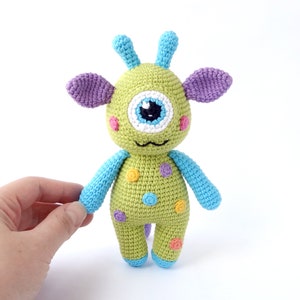 cute crochet monster