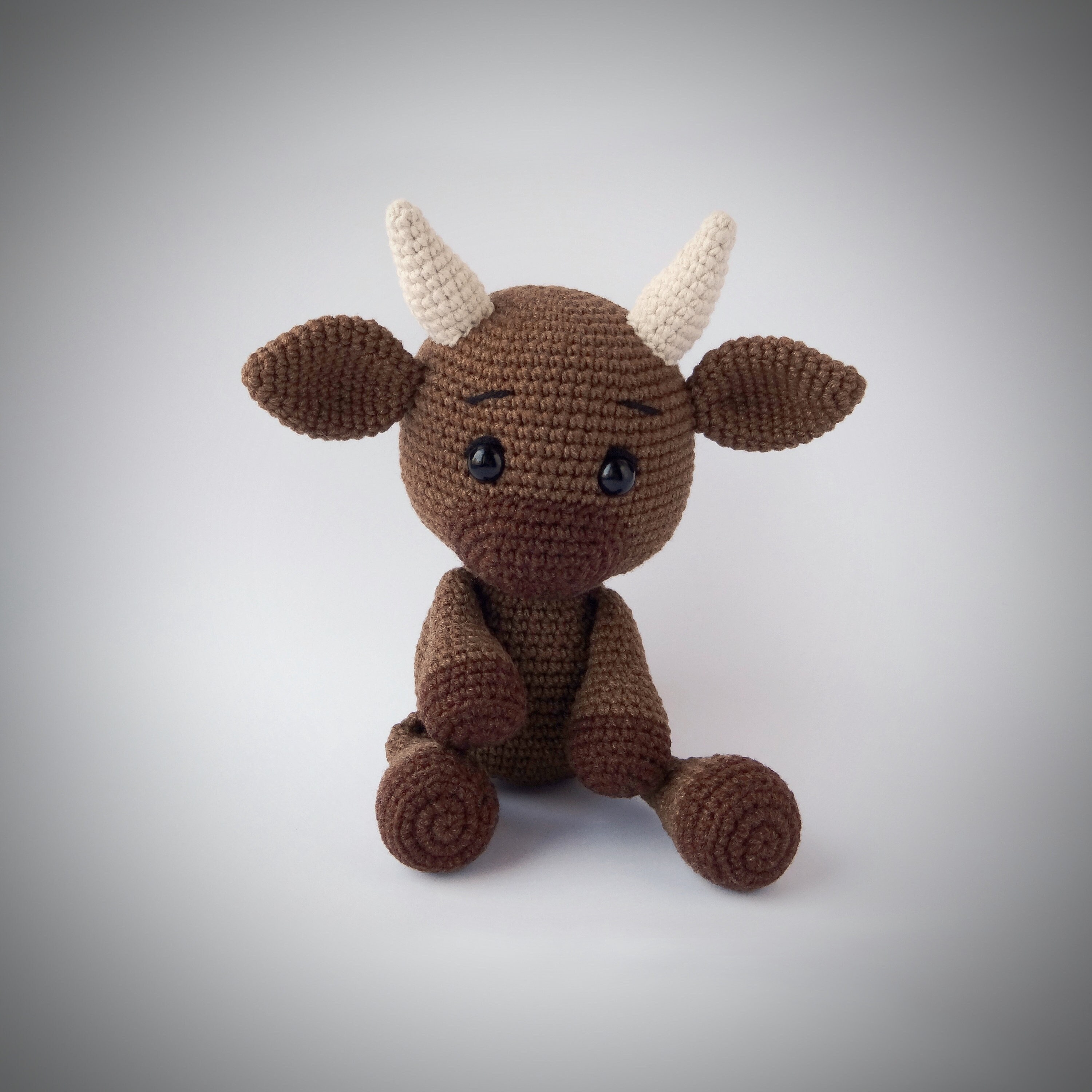 Toro the Bull Crochet Pattern Amigurumi Animal Toy Etsy