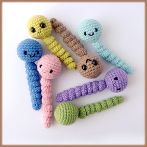 Worm Crochet Pattern cute amigurumi toy