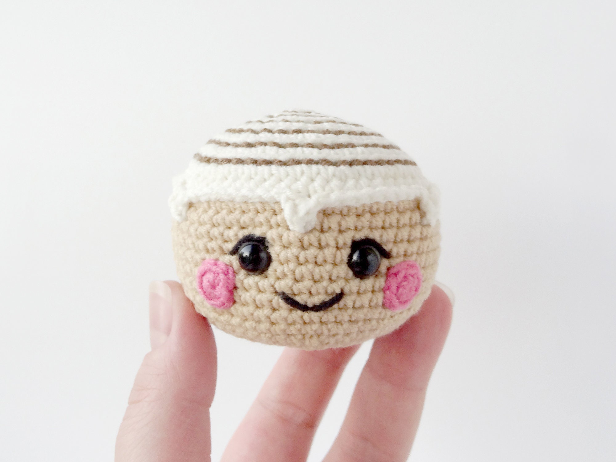 Cute Cinnamon Roll Crochet Pattern amigurumi food Etsy