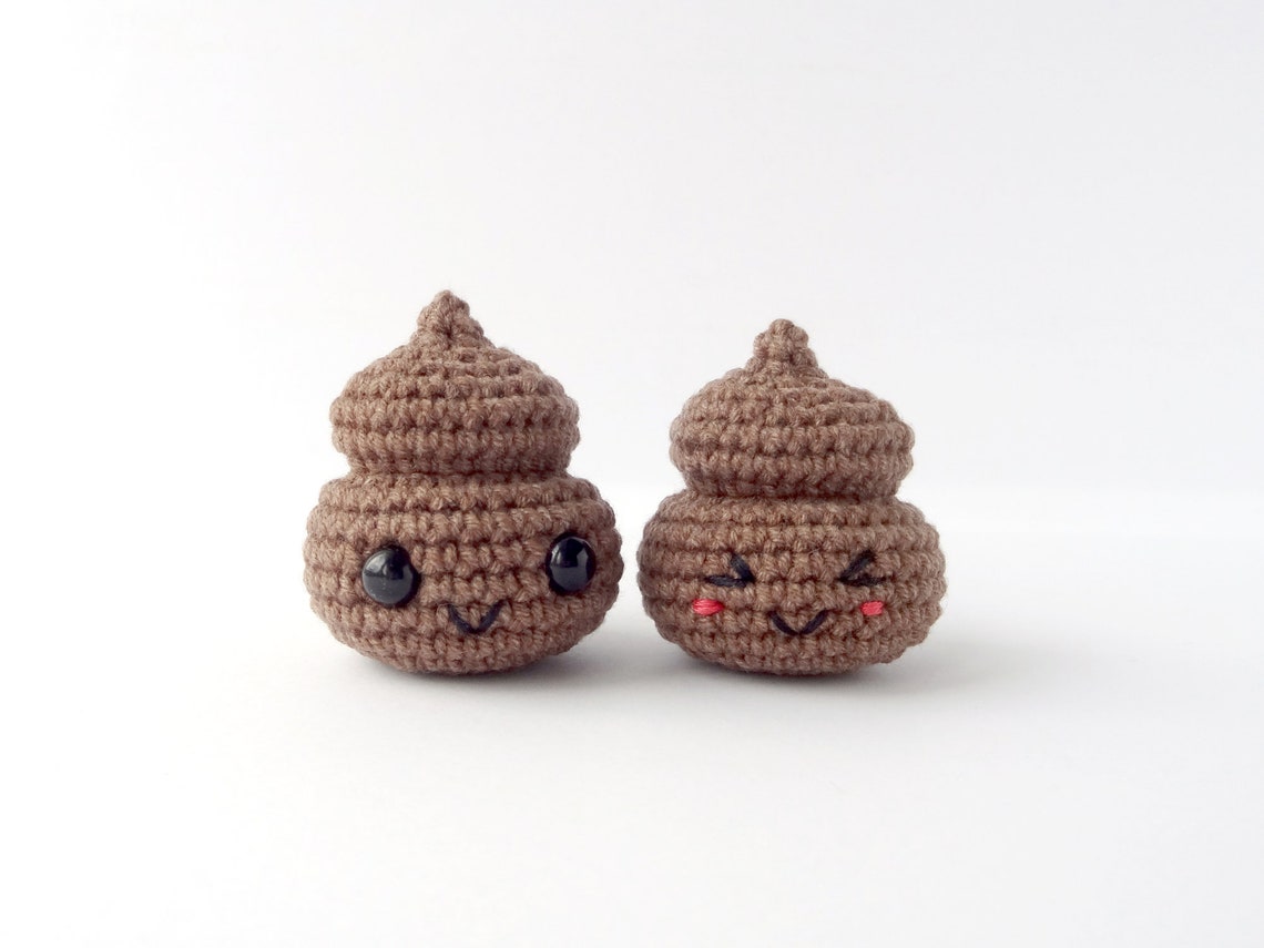 Poop Keychain Crochet Pattern, Cute Crochet Poo Amigurumi Pdf Tutorial ...