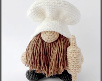 Chef Gnome Crochet Pattern
