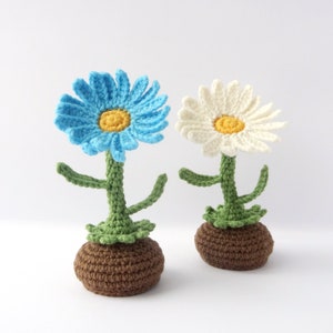 daisy flowers crochet pattern