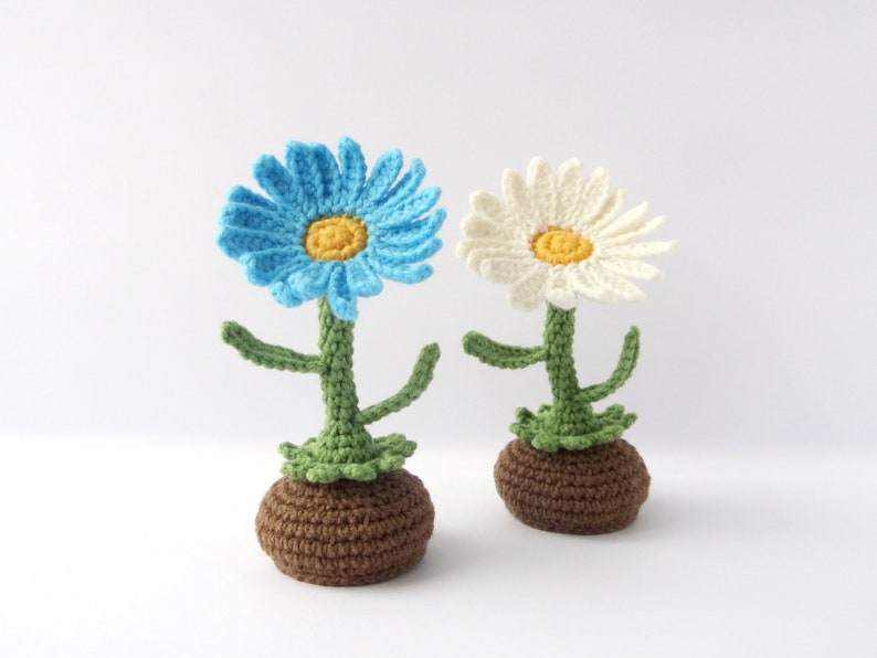 daisy flowers crochet pattern