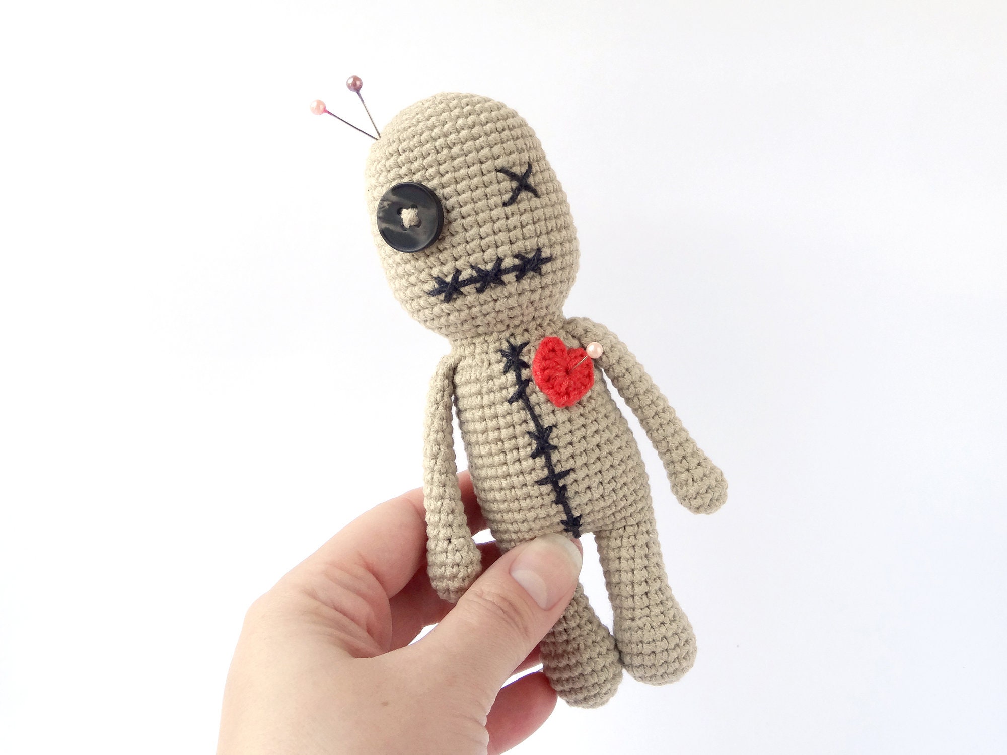Voodoo Doll Crochet Pattern Amigurumi Voodoo Doll Pattern Etsy UK