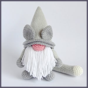 Cat Gnome Crochet Pattern pdf tutorial