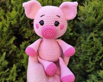 Patrón de ganchillo de Oinker el Cerdito (animal amigurumi)