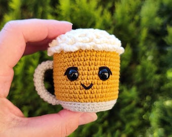 Cute amigurumi Beer Crochet Pattern - easy PDF tutorial