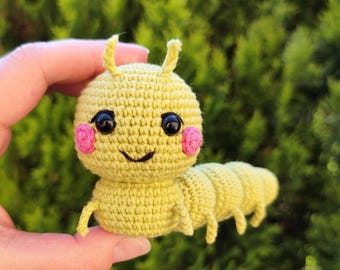 Caterpillar Crochet Pattern – amigurumi insect PDF tutorial