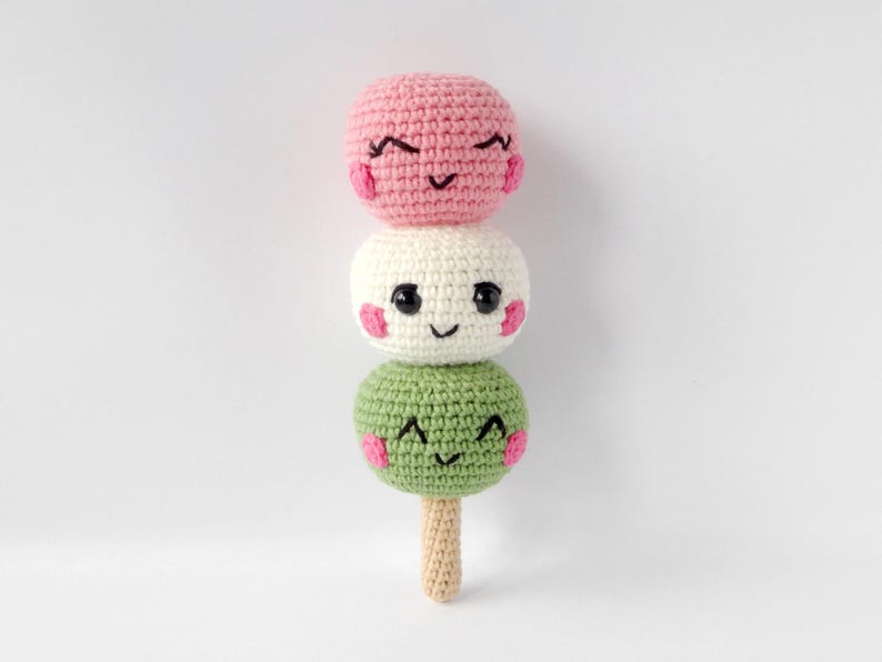 Dango Pattern Cute Amigurumi Hanami Dango Crochet Pattern – Easy PDF Tutorial - Etsy