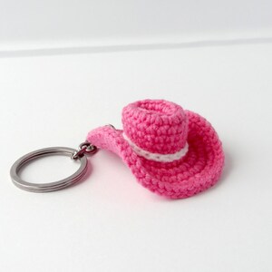 Cowgirl hat keychain easy crochet pattern