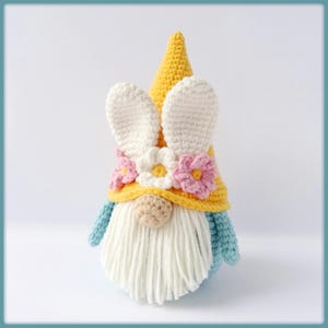 Easter bunny gnome Crochet Pattern