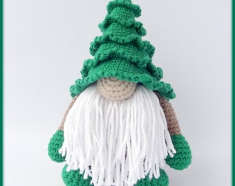 Christmas Tree Gnome Crochet Pattern, Christmas decoration gnome pdf pattern