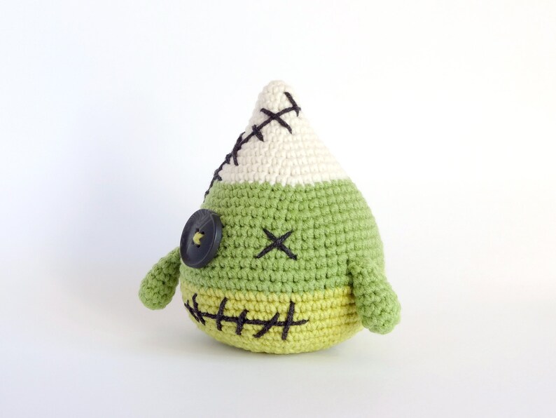 Creepy Zombie Candy Corn Crochet Pattern Halloween Amigurumi Etsy