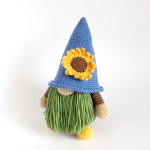 Amigurumi Gnome with Sunflower Crochet Pattern