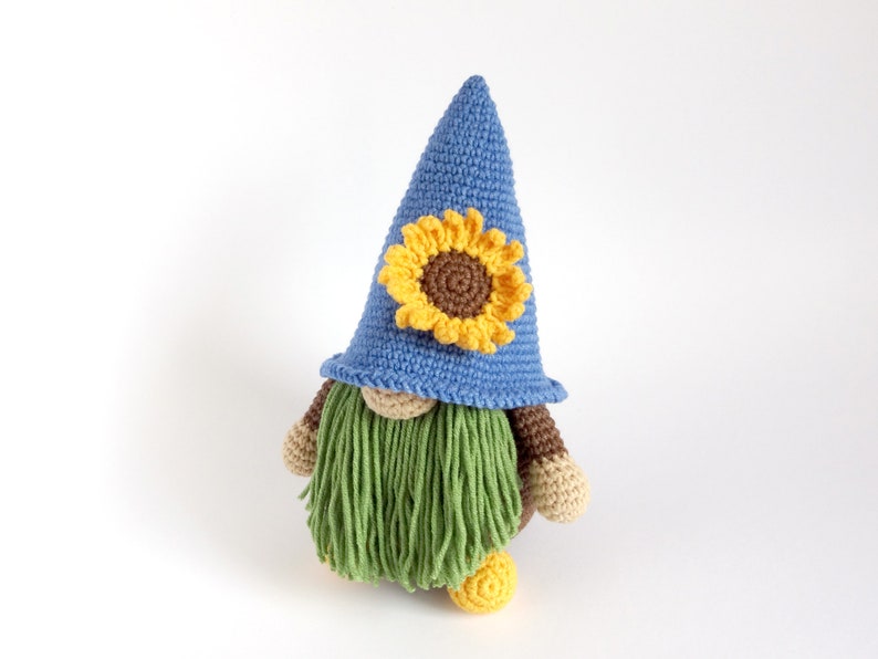 Amigurumi Gnome with Sunflower Crochet Pattern