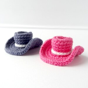 Tiny cowbow hat crochet pattern