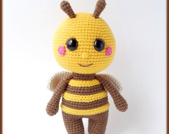 Buzz the Bee Crochet Pattern - amigurumi bee PDF tutorial