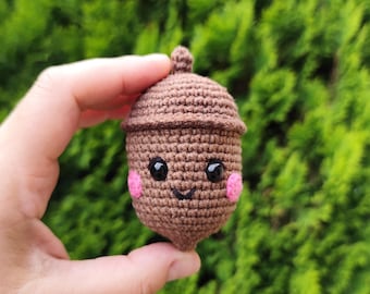 Uroczy wzór szydełkowy na żołędzia – samouczek PDF amigurumi