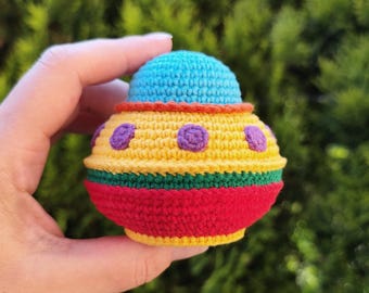 UFO Crochet Pattern - amigurumi UFO PDF tutorial