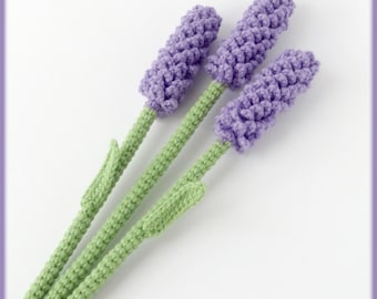 Haakpatroon lavendel - gehaakte bloemen pdf-tutorial