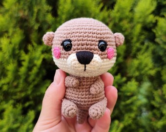 Amigurumi otter Crochet Pattern - amigurumi animal PDF tutorial