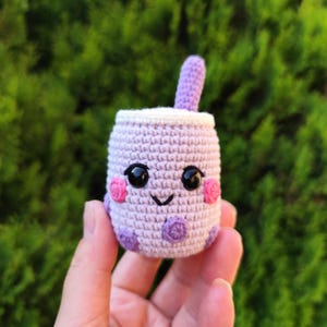 Boba tea Crochet Pattern - amigurumi food PDF tutorial