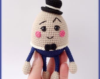 Wzór szydełkowy na Mr Egg – wielkanocna zabawka amigurumi w formacie PDF