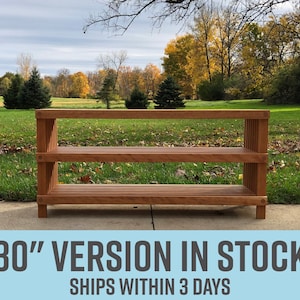Shoe Bench Slat Style Cherry