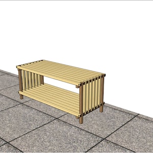 Wooden storage rack maple and cherry hardwoods