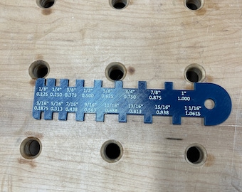 Thickness Gauge 1/8in to 1-1/16in for woodworking, glass, planer thickness