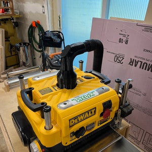 4インチから2-1/4インチのショップバキュームアダプター - DeWALT DW735プレーナーダストアップグレードと互換性あり