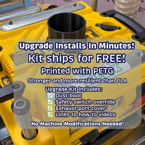 DeWALT DW735 Planer Dust Collection Kit – Over-the-Top Upgrade (Physical Unit, 4” & 6” Options)