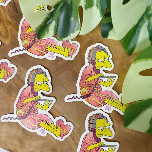 Pijamada en casa de Moes Sticker