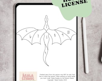 Dragon Stained Glass Pattern- Beginner Friendly HOBBY LICENSE